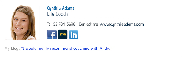 Email signature examples