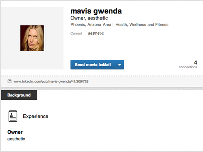 Fake LinkedIn Profiles