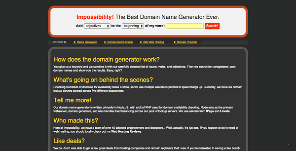 domain name generator tools