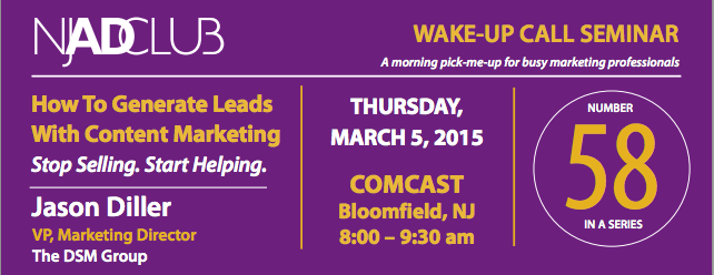 Wake-Up Call Seminar: How to Generate Lead With Content Marketing